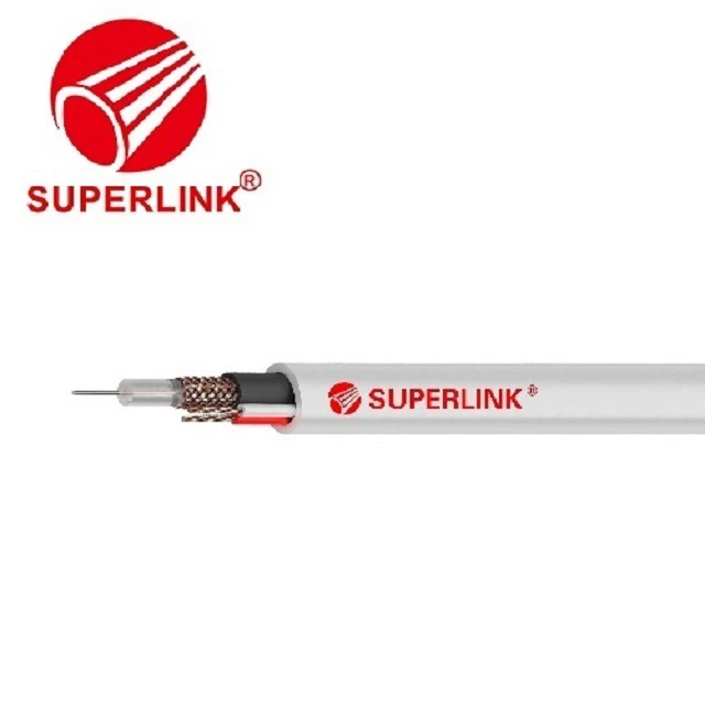 Cable coaxial KBK-2B amb cable d'alimentació 2 *0.5 per a interiors